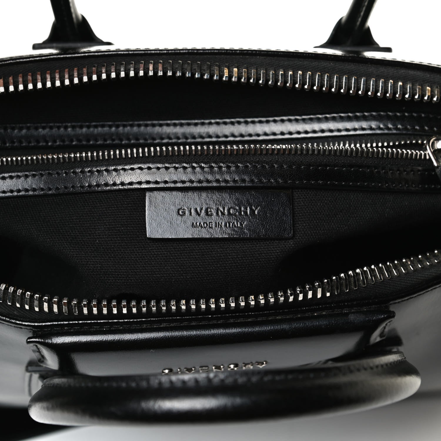 Givenchy Shiny Lord Calfskin Medium Antigona Black 12 of 19