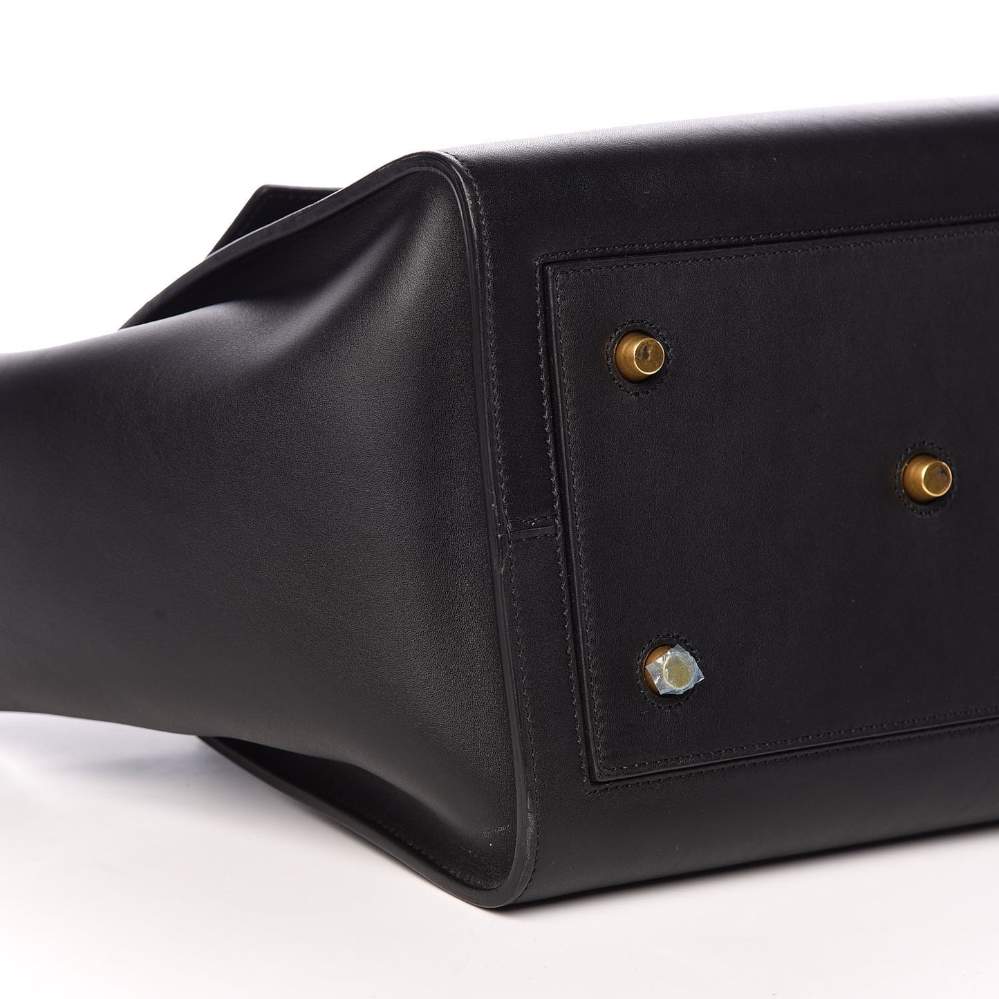 Smooth Calfskin Small Tie Knot Tote Black
