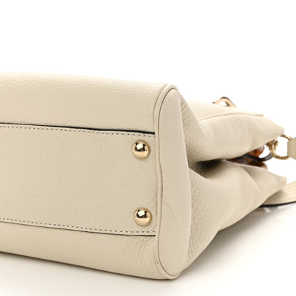 Gucci Calfskin Small Bamboo Shopper Tote White 11 of 11