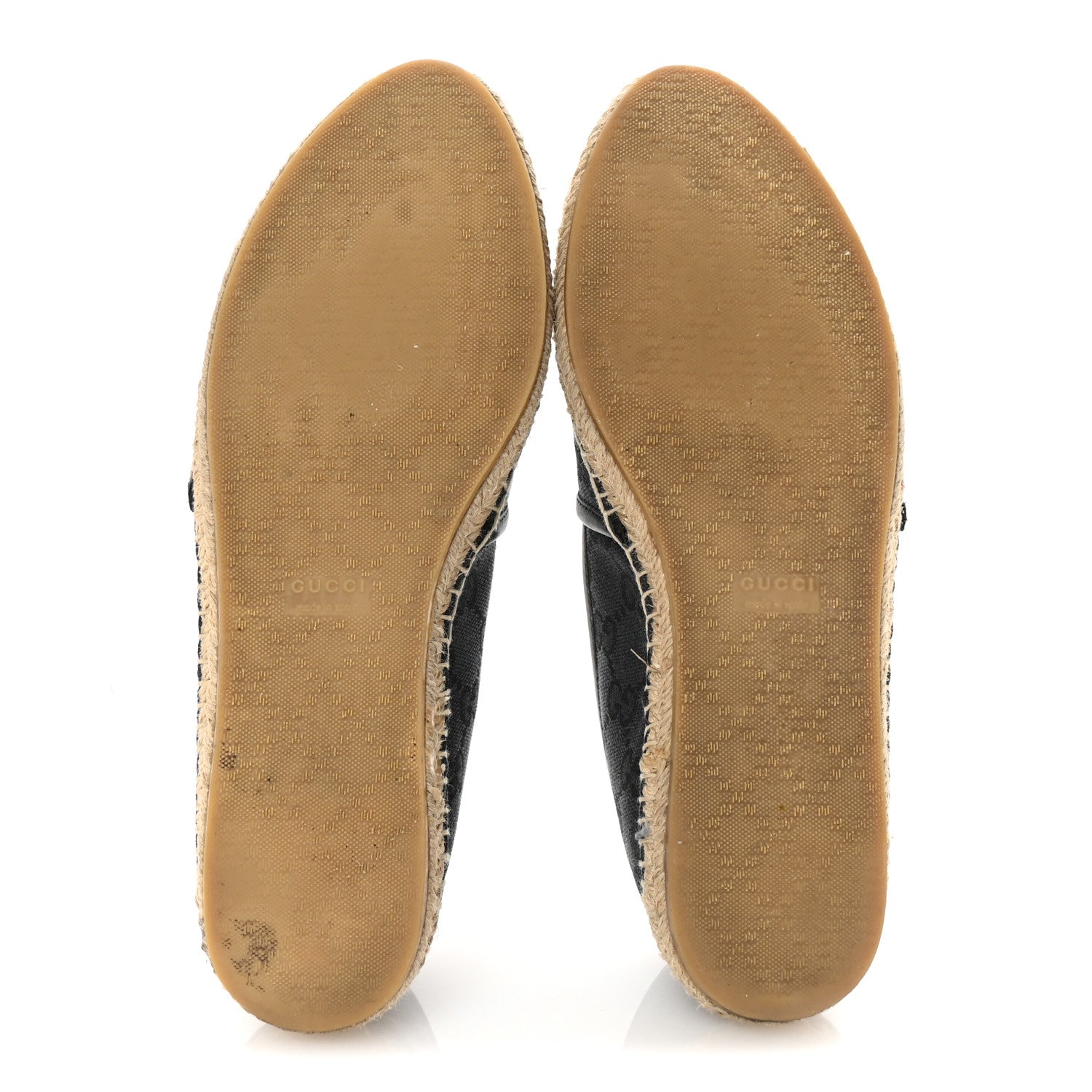 Gucci Monogram Espadrilles 38 Black 6 of 10