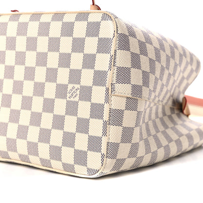 Louis Vuitton Damier Azur Braided Neonoe MM Peach Cream 10 of 11