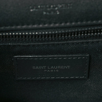 Saint Laurent Cotton Canvas Vintage Calfskin Monogram Medium Niki Chain Satchel 6 of 9