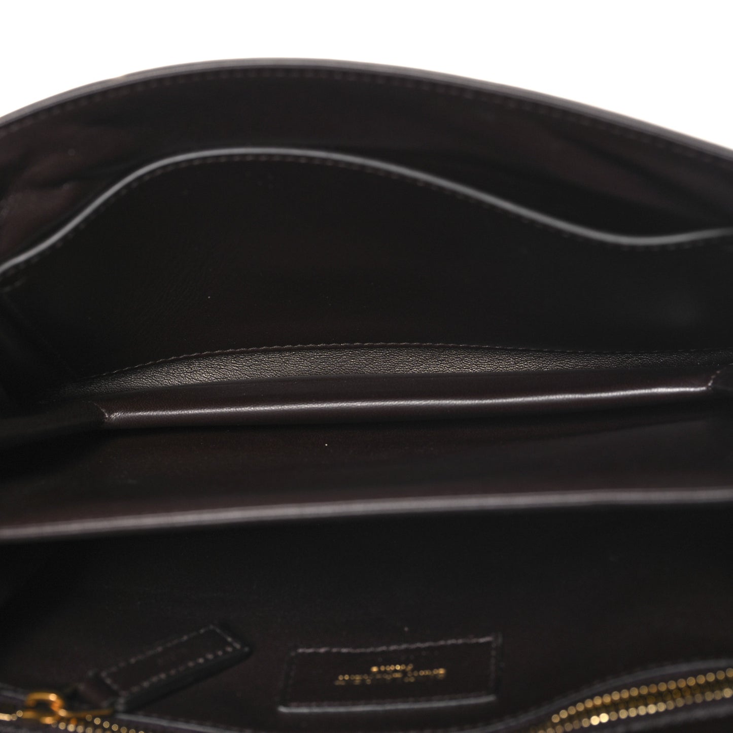 Shiny Crocodile Embossed Calfskin Le Maillon Satchel Coffee