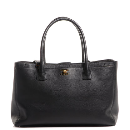 Chanel Calfskin Cerf Executive Shopper Tote Black 1 of 8