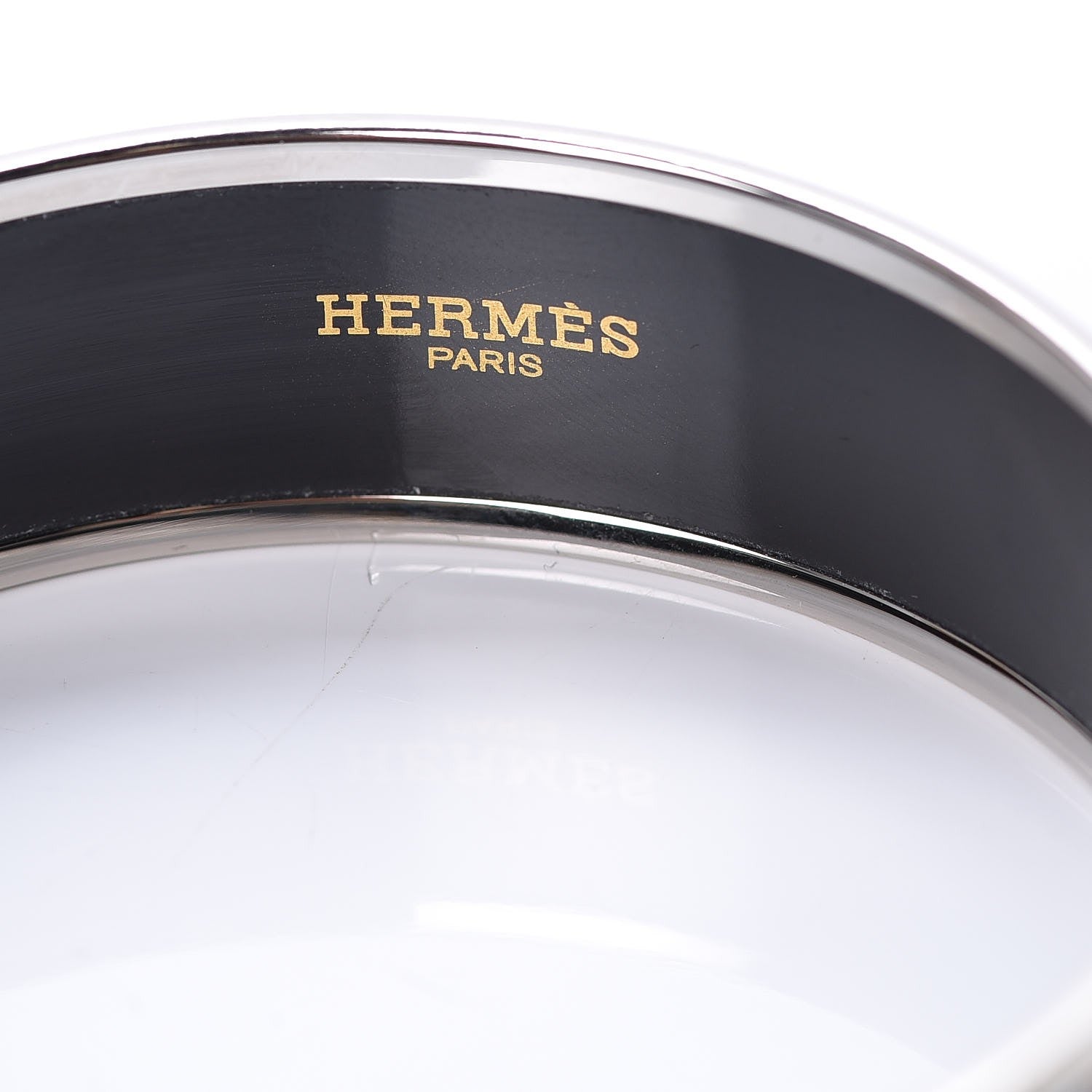Hermes Enamel Printed Wide Bracelet 62 4 of 6