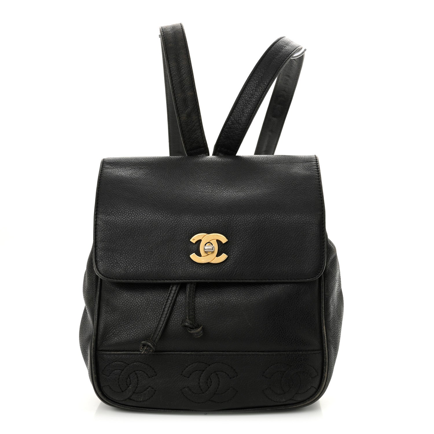 Chanel Caviar CC Backpack Black 1 of 19