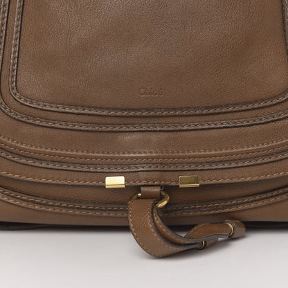 Chloe Calfskin Large Marcie Satchel Barbour Khaki 6 of 8
