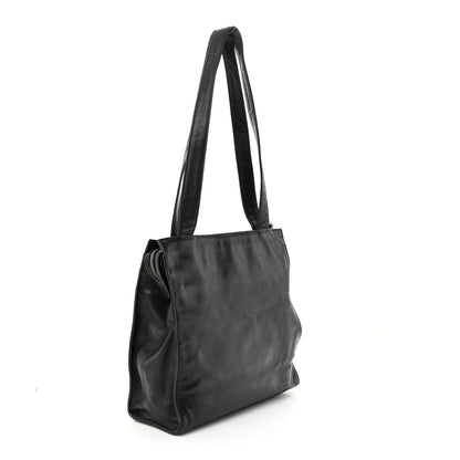 Chanel Lambskin CC Stitched Logo Tote Black 3 of 12