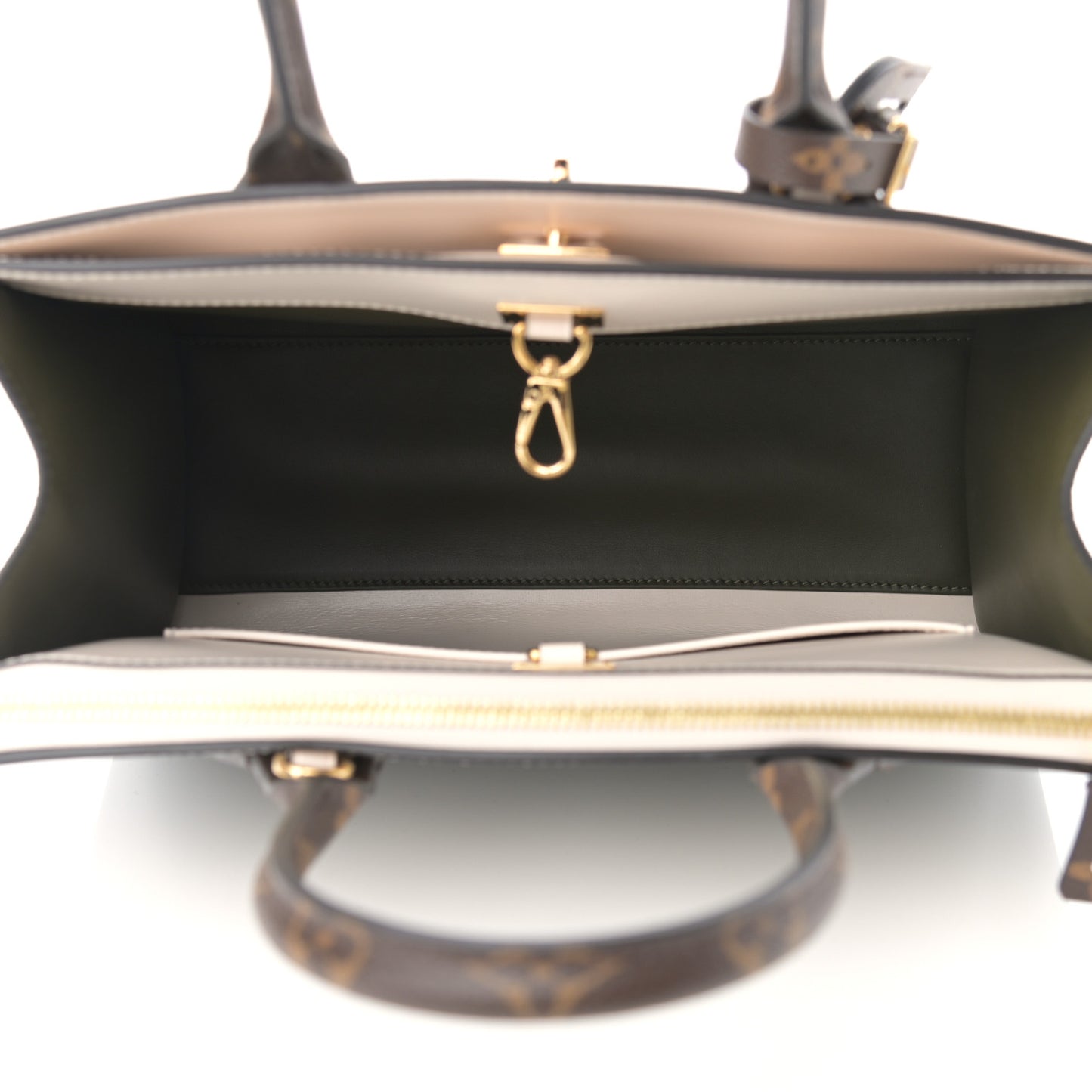 Monogram Calfskin City Steamer MM Kaki