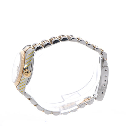 Rolex Stainless Steel 18K Yellow Gold Diamond 26mm Oyster Perpetual Datejust Watch Silver Jubilee 69173 3 of 7