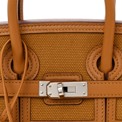 Hermes Toile Goeland Swift Cargo Birkin 25 Gold 8 of 14