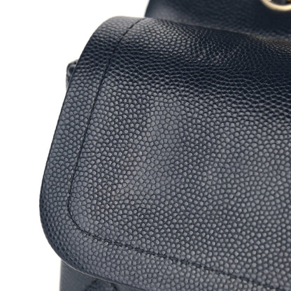 Chanel Caviar Quilted Medium Double Flap Navy 11 of 13