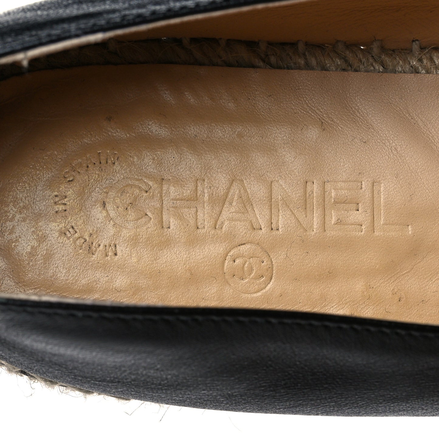 Lambskin CC Espadrilles 41 Black