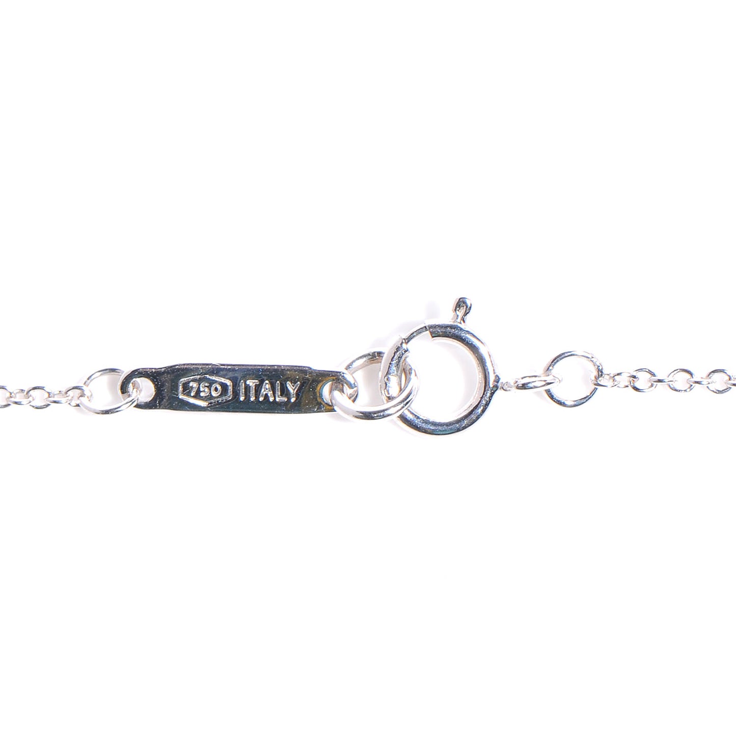 18k White Gold Diamond Large Atlas Pendant Necklace