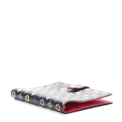 Louis Vuitton Monogram Multicolor Small Ring Agenda Cover Black Grenade 3 of 10