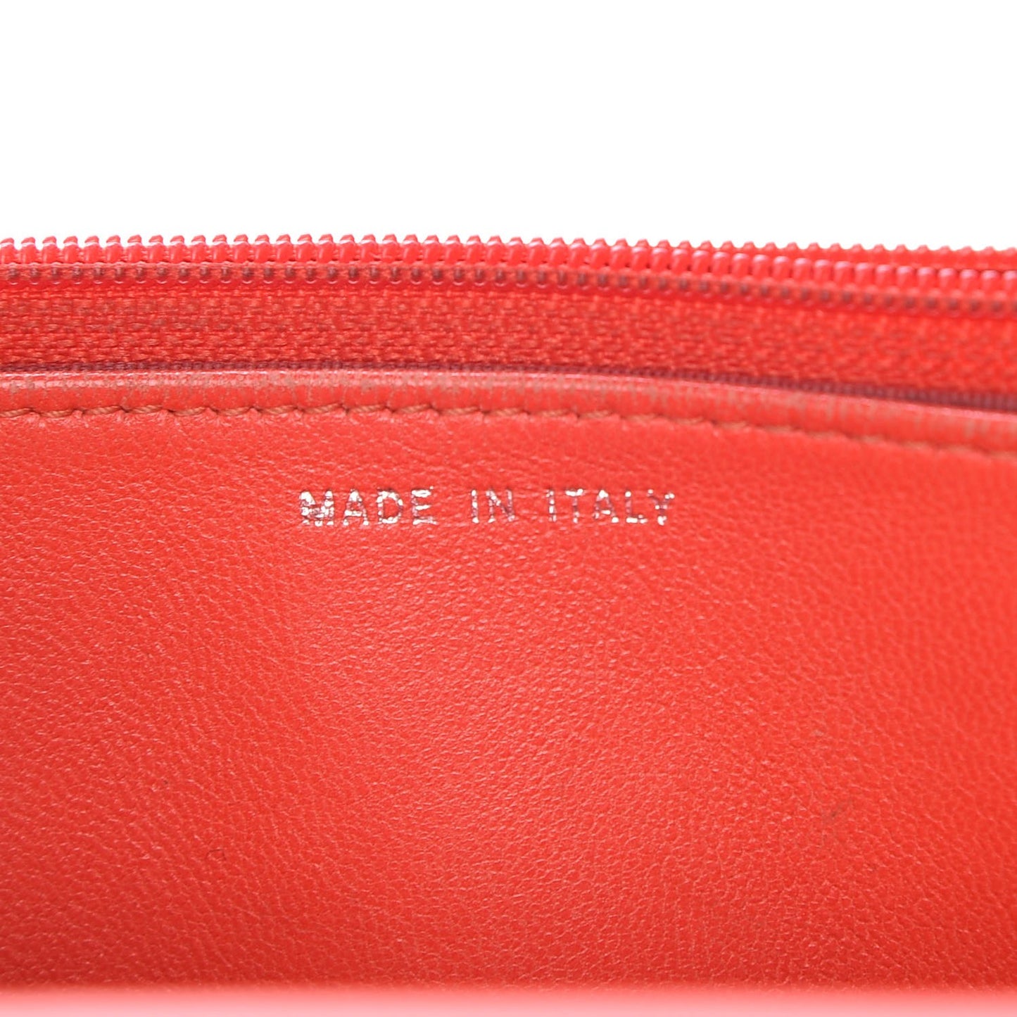 Patent Calfskin Quilted Reissue Wallet On Chain WOC Red