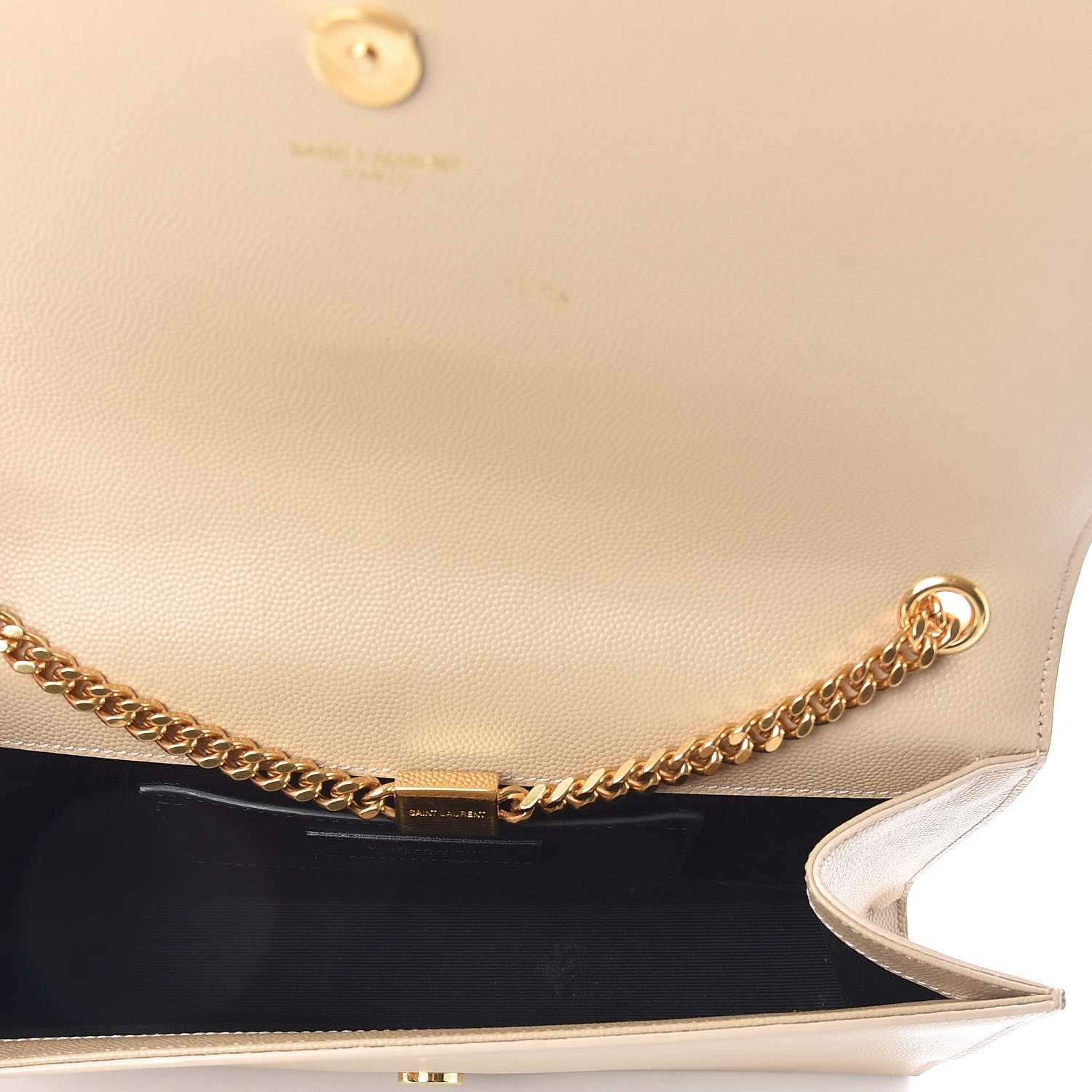 Saint Laurent Grain De Poudre Medium Monogram Kate Satchel Nude Powder 5 of 13