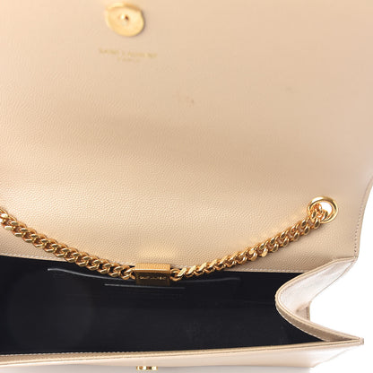 Saint Laurent Grain De Poudre Medium Monogram Kate Satchel Nude Powder 5 of 13