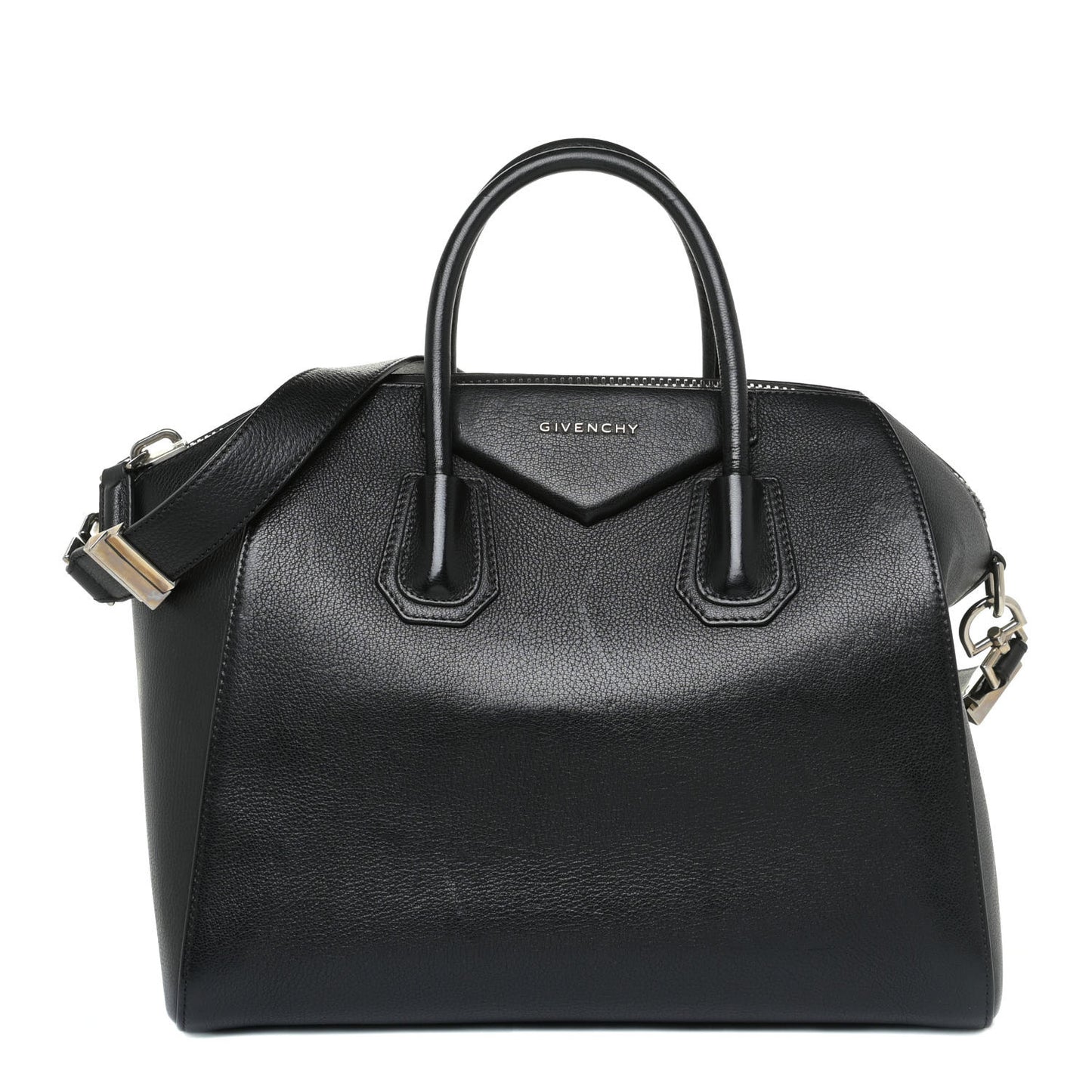 Sugar Goatskin Medium Antigona Black