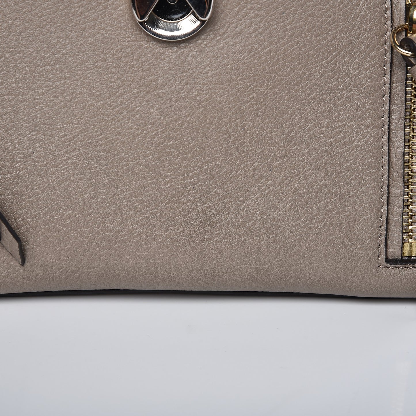 Calfskin Mini Faye Day Shoulder Bag Motty Grey