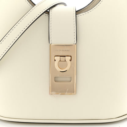 Salvatore Ferragamo Soft Calfskin Mini Gancini Hobo Mascarpone 7 of 9