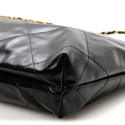 Chanel Shiny Calfskin Quilted Small Chanel 22 Black 11 of 11