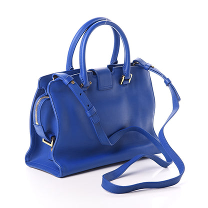 Saint Laurent Calfskin Monogram Baby Cabas Blue Majorelle 2 of 8