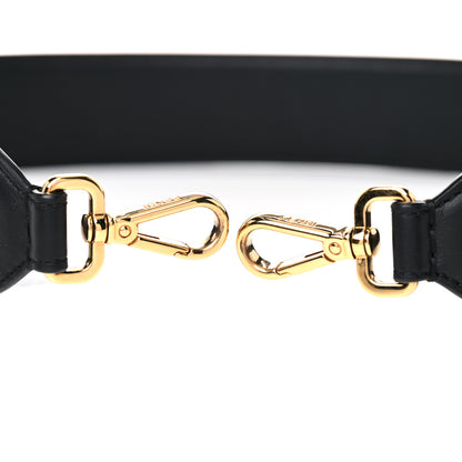 Fendi Vitello Grace FF 1974 Embossed Strap You Black 5 of 5