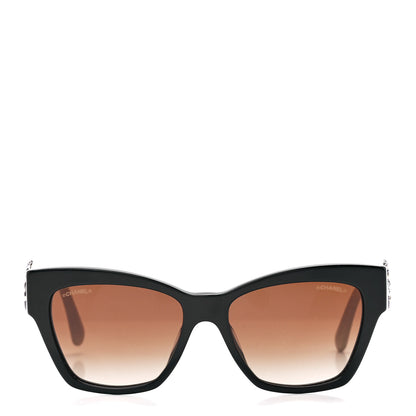 Chanel Acetate Square Cat Eye CC Sunglasses 5456 White 2 of 8