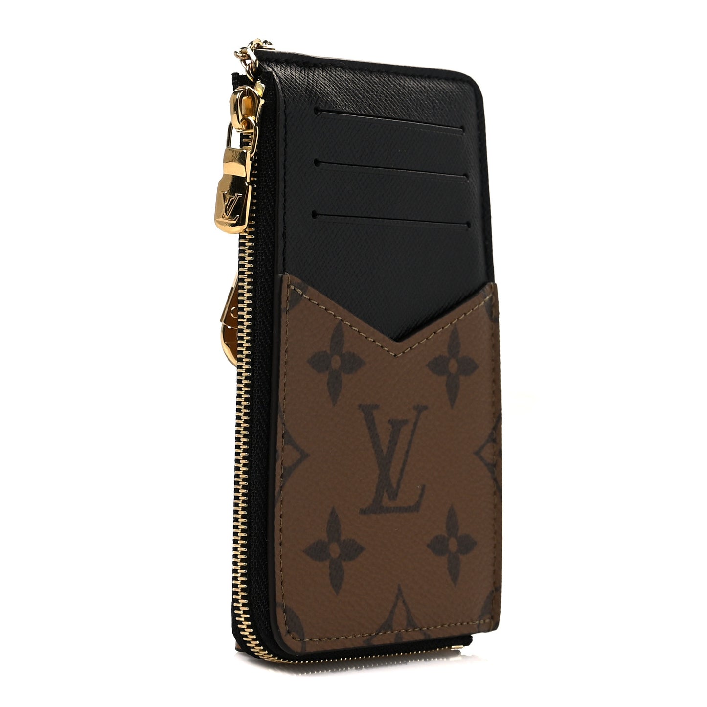 Reverse Monogram Recto Verso Card Holder Brown