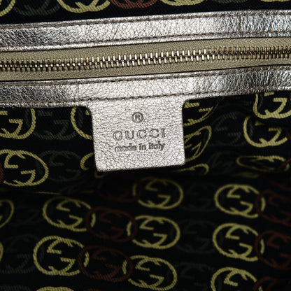 Gucci Metallic Calfskin Medium Britt Tote Gold 6 of 11