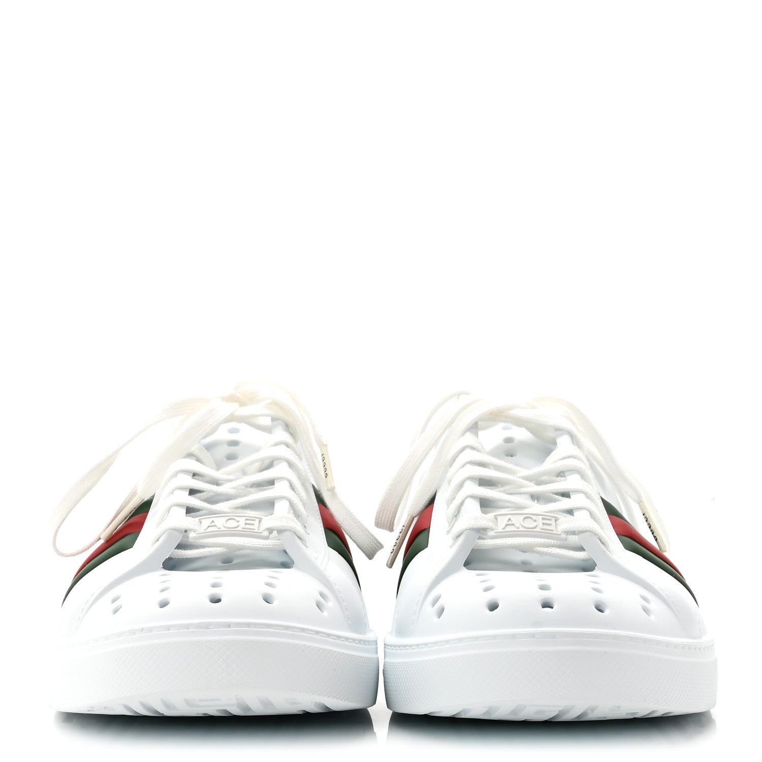 Gucci Rubber Ace Sabot Mules 41 Great White 3 of 10