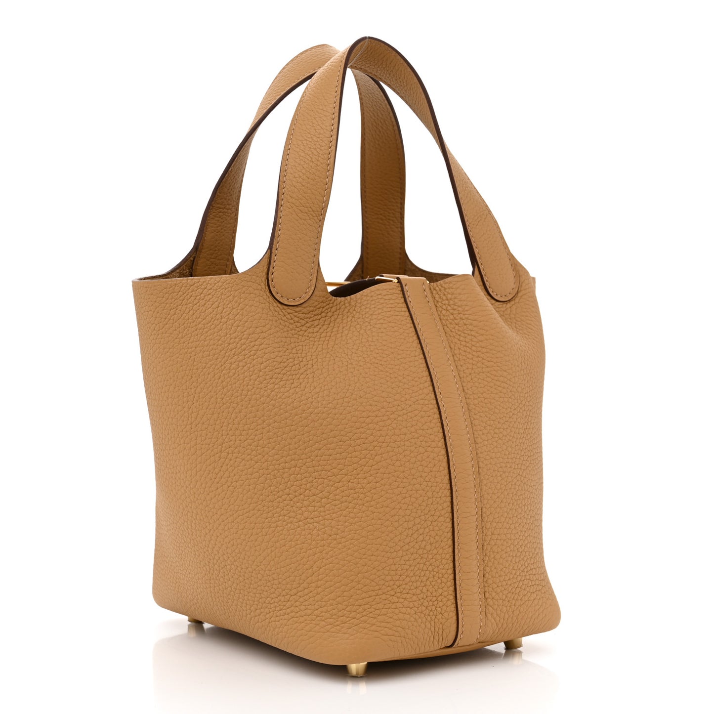 Taurillon Clemence Picotin Lock 18 PM Biscuit