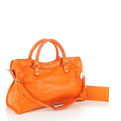 Balenciaga Agneau Giant 12 Gold Hardware City Tangerine 3 of 8