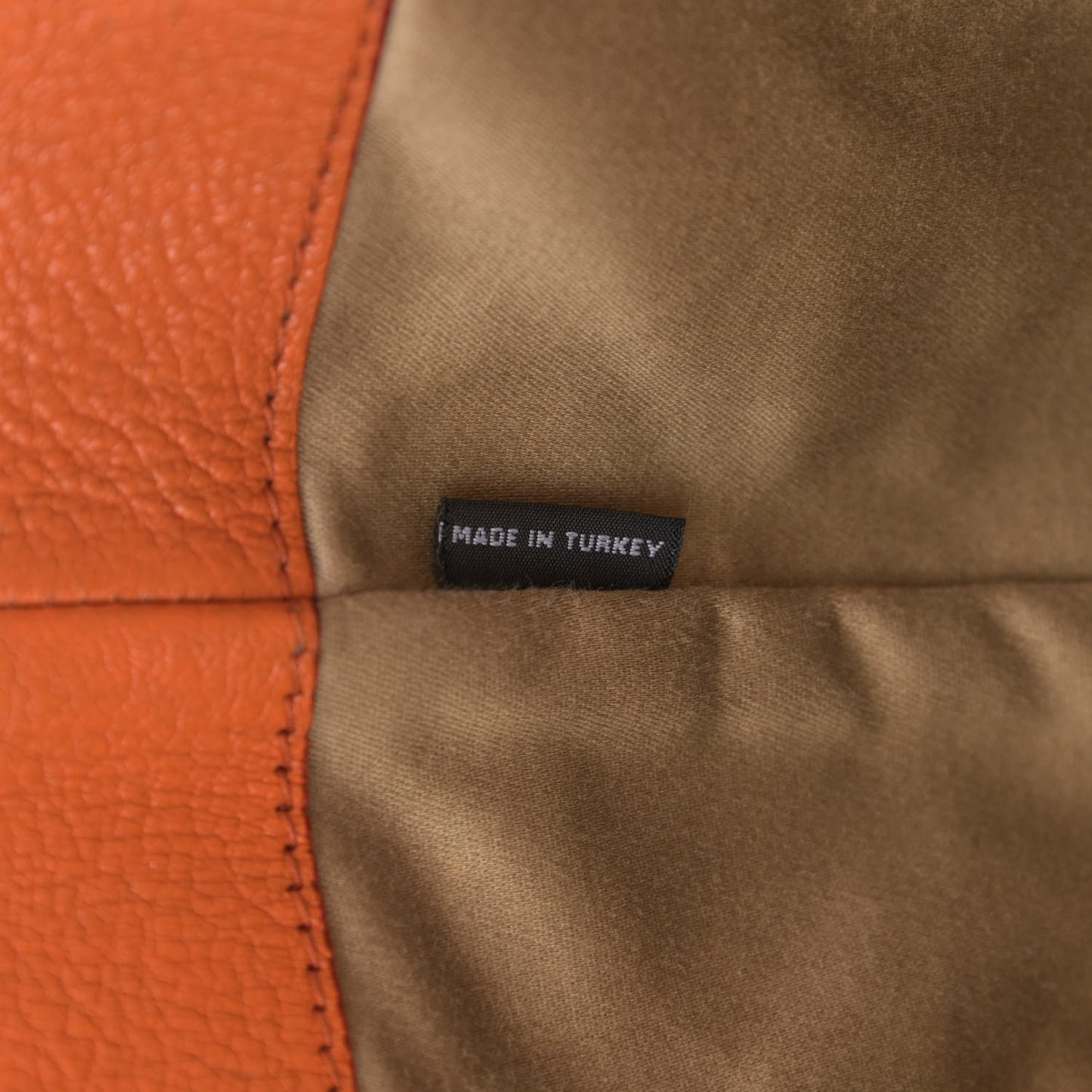 Goatskin Madras Zip Tote Papaya