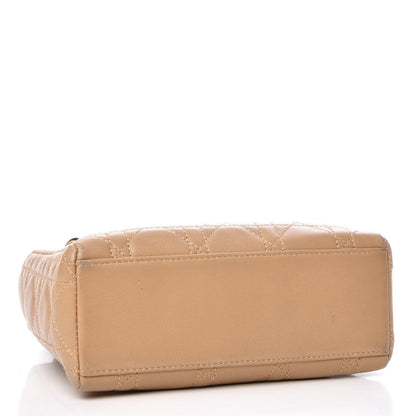 Christian Dior Lambskin Cannage Mini Lady Dior Beige 4 of 12