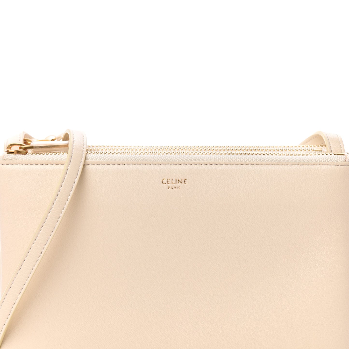 Lambskin Small Trio Crossbody Bag White