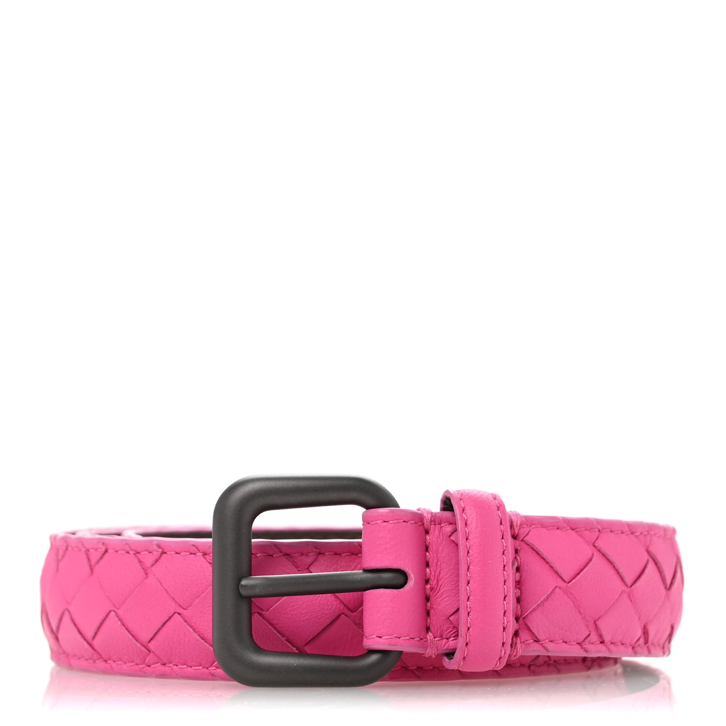 Nappa Intrecciato Belt 85 34 Pink