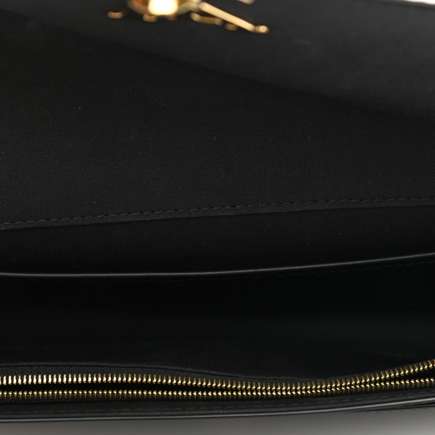 Patent Louise EW Clutch Black