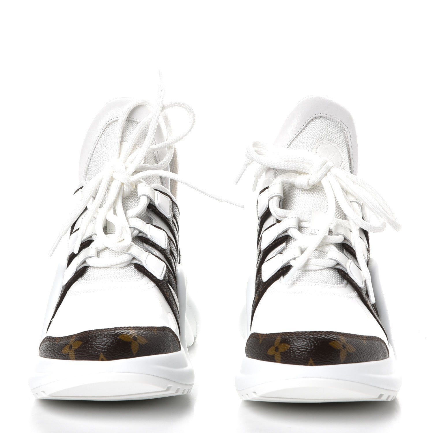 Louis Vuitton Patent Monogram LV Archlight Sneakers 38.5 White 2 of 10