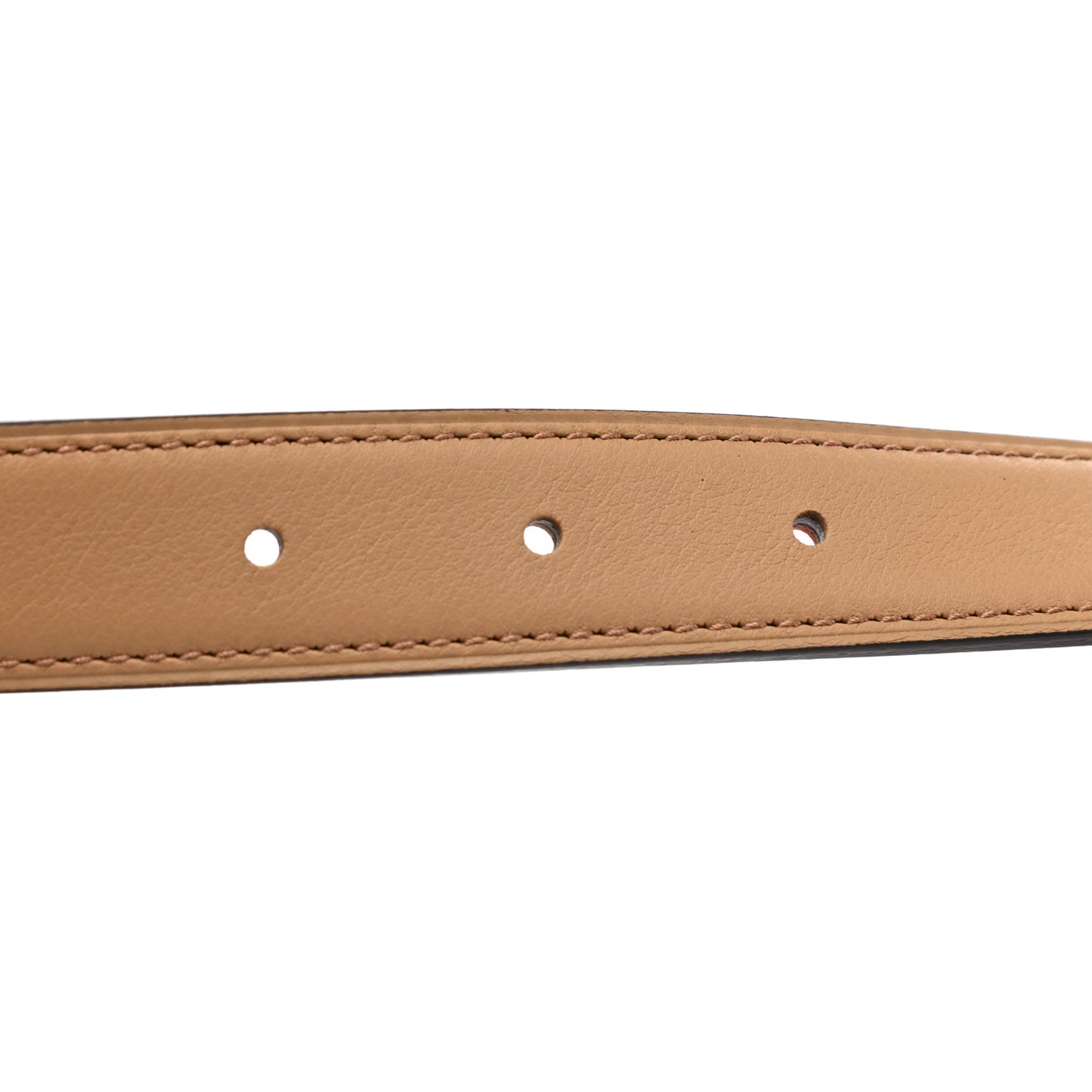 Swift Epsom Enamel 24mm Mini Constance Reversible Belt 90 Chai Rose Jaipur