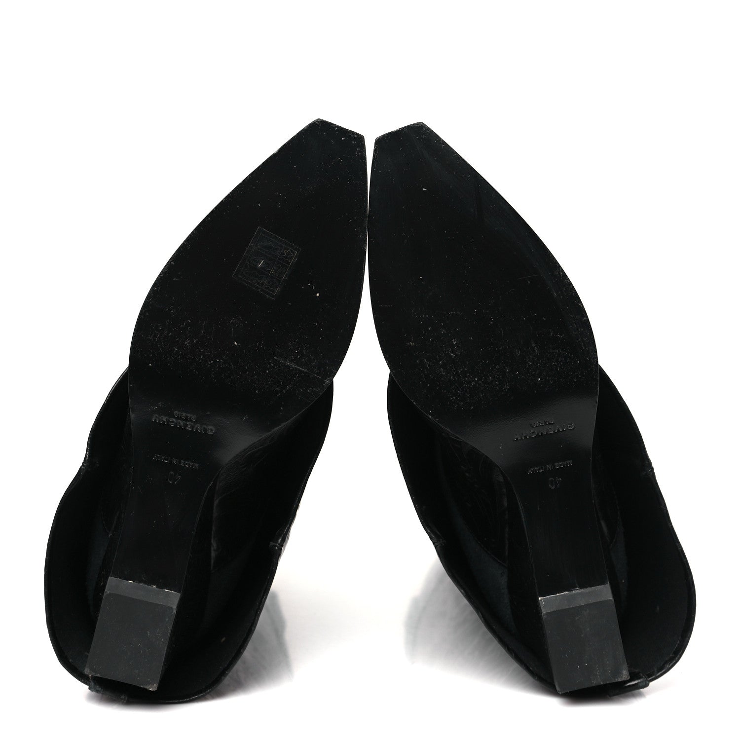 Givenchy Calfskin Cowboy Shark Lock High Boots 40 Black 6 of 9