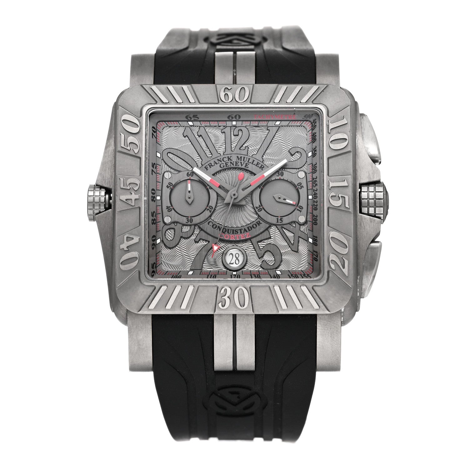 Franck Muller Titanium Rubber 45mm Conquistador Cortez Automatic Watch Grey 10900CCDTGPG 1 of 4