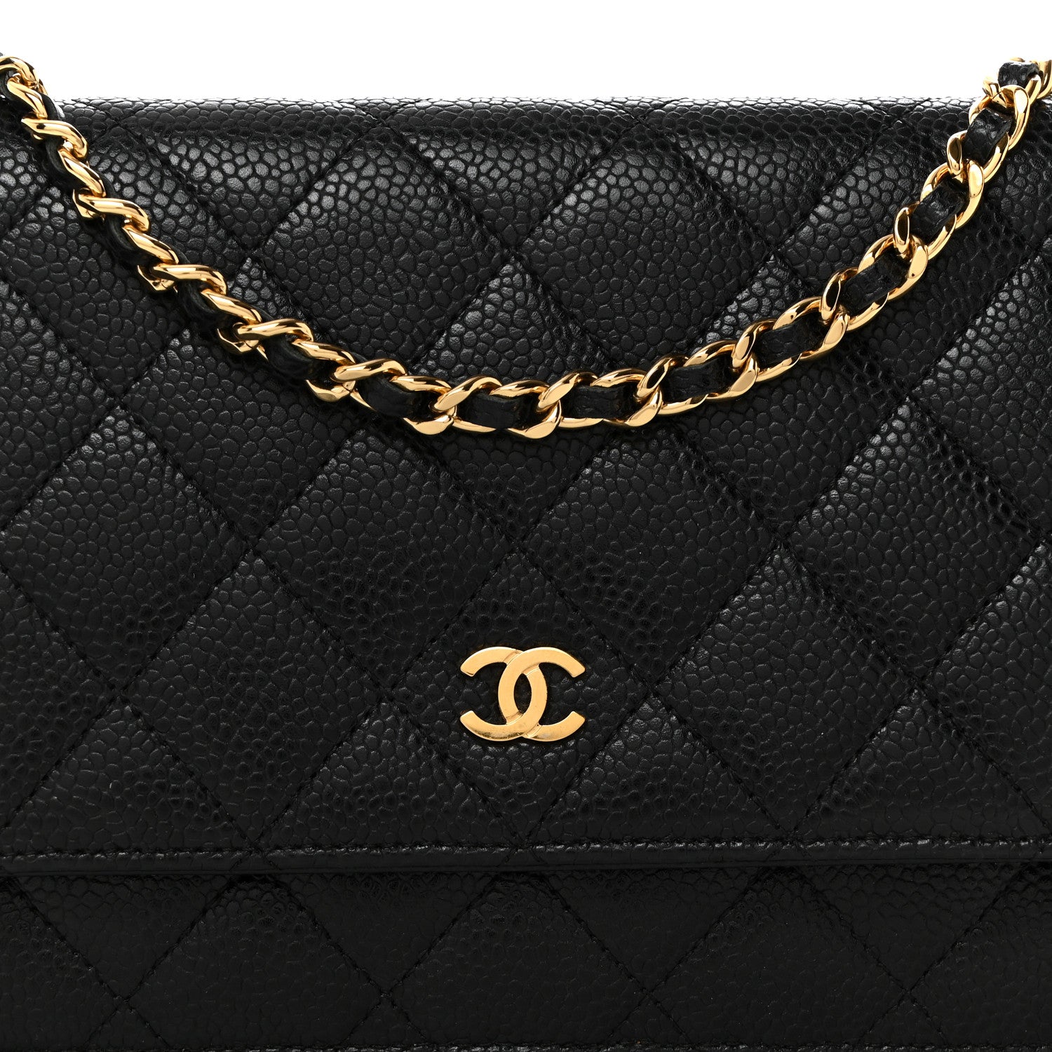 Chanel Caviar Quilted Wallet on Chain WOC Black 9 of 11