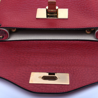 Chloe Grained Calfskin Small Sally Flap Bag Red 13 of 15