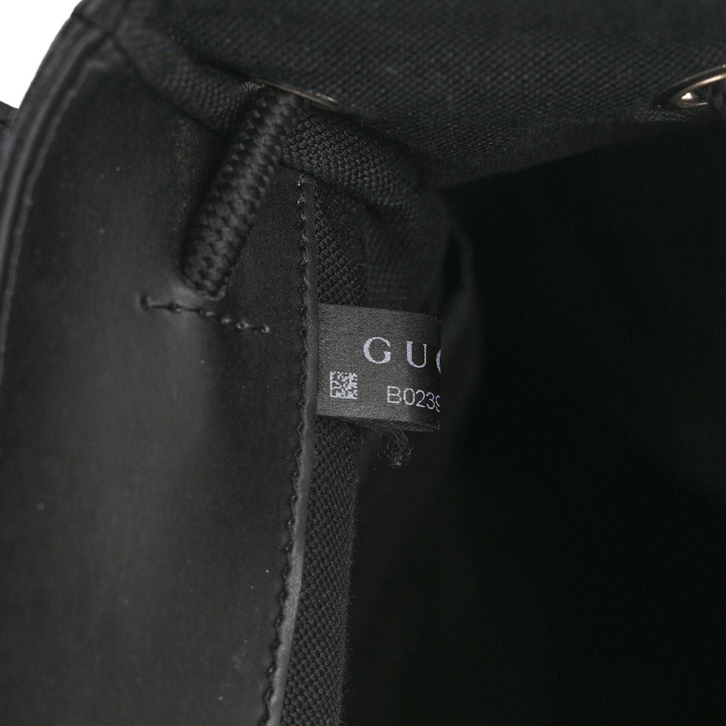 Soft GG Supreme Monogram Appia Calfskin Web Double Buckle Backpack Black