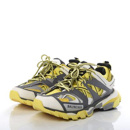 Balenciaga Mesh Nylon Mens Track Sneakers 39 Yellow Black White 3 of 8