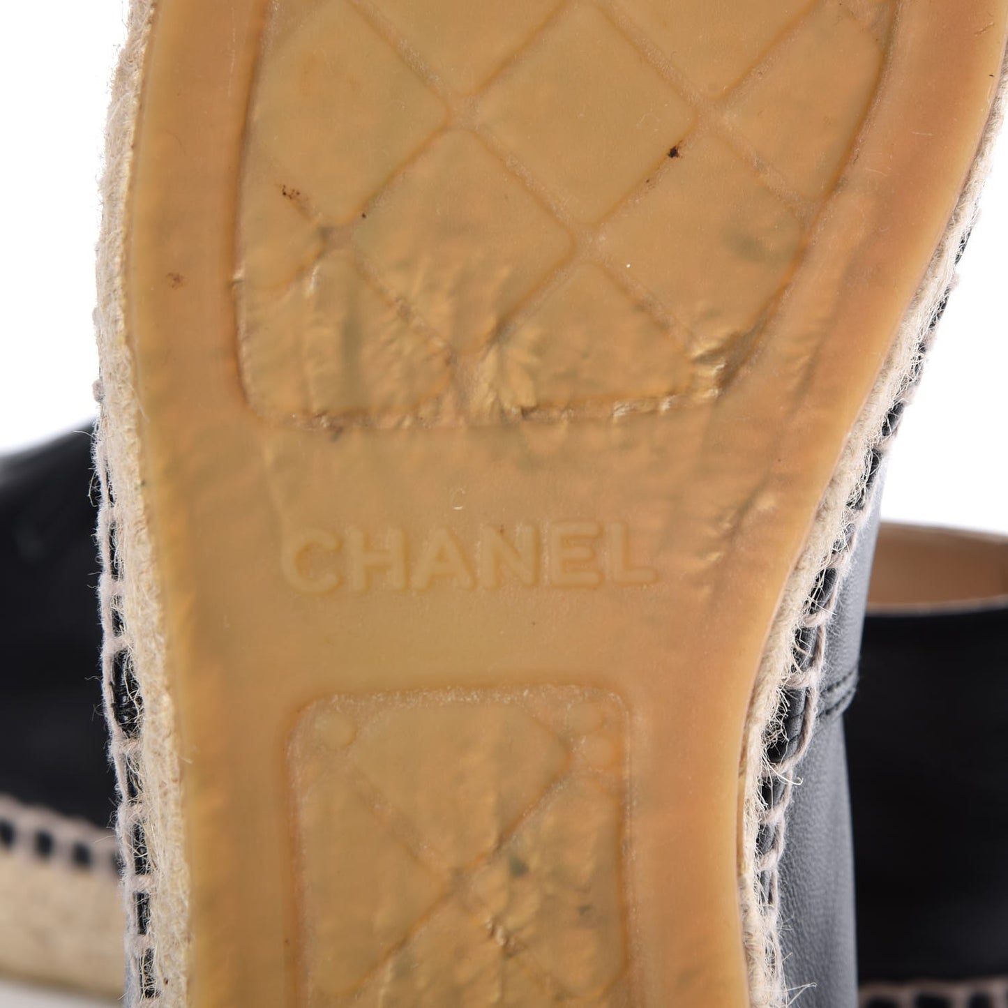 Lambskin CC Espadrilles 39 Black