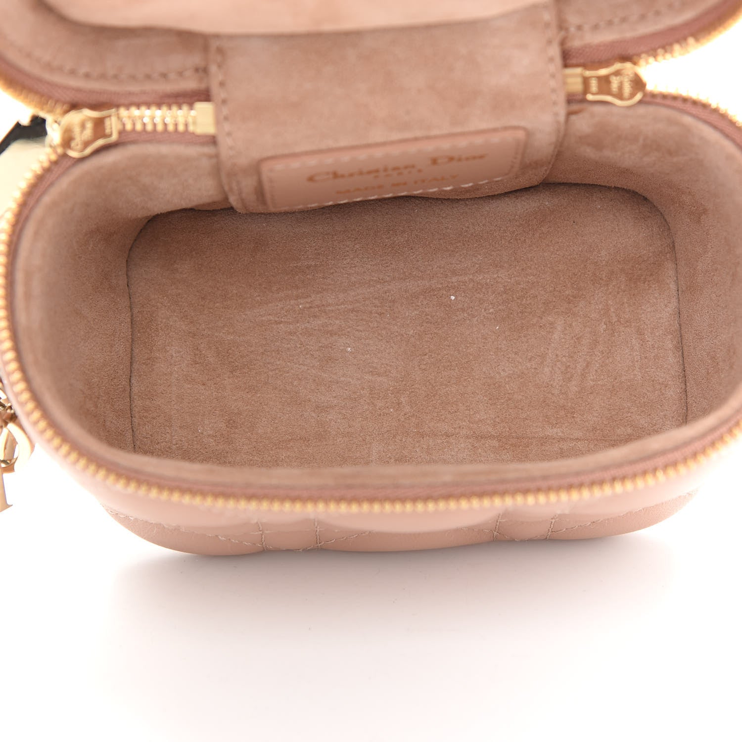 Christian Dior Lambskin Cannage Micro Vanity Case Rose Des Vents 5 of 9