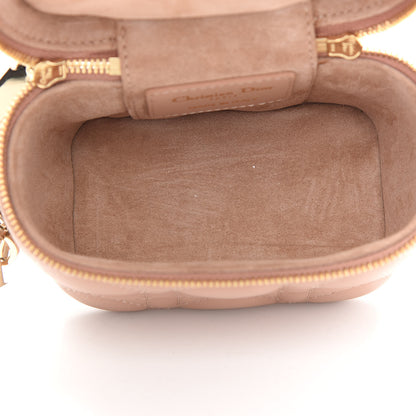 Christian Dior Lambskin Cannage Micro Vanity Case Rose Des Vents 5 of 9